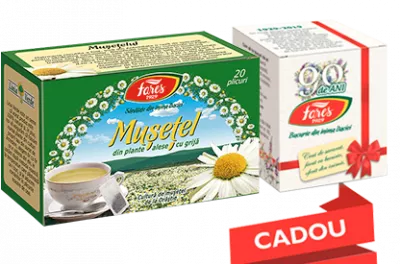 FARES CEAI MUSETEL 20 DOZE+ CADOU CEAI ANIVERSAR 90 ANI 5 DOZE