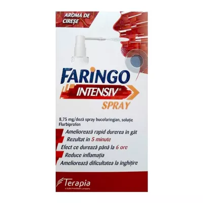 FARINGO INTENSIV 8,75 mg/doza x 1 SPRAY BUCOFARINGIAN,SOL 8,75 TERAPIA S A