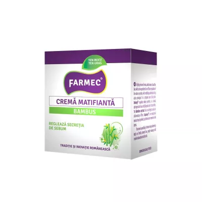 FARMEC CREMA MATIFIANTA CU BAMBUS 50ML