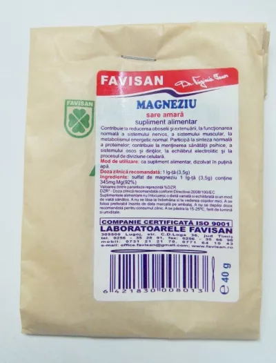 FAVISAN SARE AMARA (MAGNEZIU) 40GR