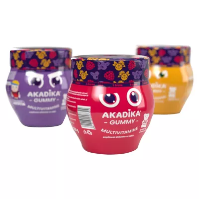 FITERMAN AKADIKA GUMMY MULTIVITAMINE 3 AROME X 30 BUC