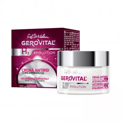 GEROVITAL H3 EVOLUTION CREMA ANTIRID CONCENTRATA CU ACID HIALURONIC 50ML