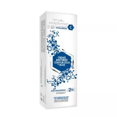 GEROVITAL H3 HYALURON C CREMA ANTIRID CONTUR OCHI SI BUZE 15ML