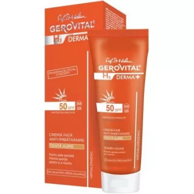 GEROVITAL SUN CREMA ANTIIMBATRANIRE FATA - TENTA AURIE