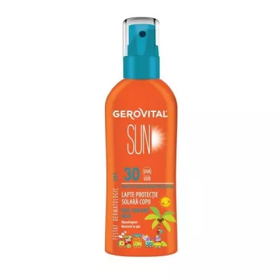 GEROVITAL SUN LAPTE PROTECTIE SOLARA COPII SPF30 150ML