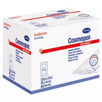HARTMANN COSMOPOR ANTIBACTERIAL PLASTURI 7.2X5CM CUT