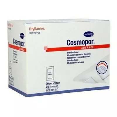 HARTMANN ZETUVIT COMPRESE ABSORBANTE 10X20CM 25BC