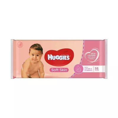 HUGGIES SOFT SERVETELE UMEDE 56BUC