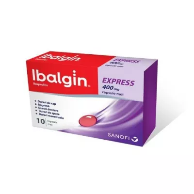 IBALGIN EXPRESS 400 mg x 10 CAPS. MOI 400mg SANOFI ROMANIA S R L