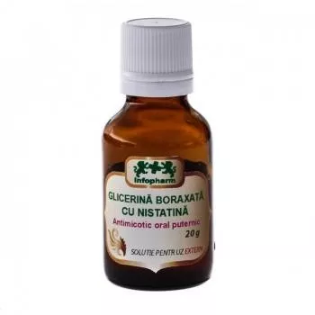 INFOFARM GLICERINA BORAXATA CU NISTATINA 20 G