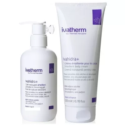IVATHERM PACHET IVAHIDRA+ CREMA CORP+GEL 250 ML CADOU