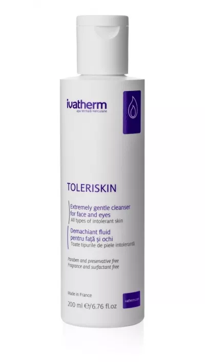 IVATHERM TOLERISKIN DEMACHIANT FATA SI OCHI 200ML