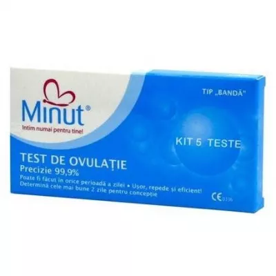 MINUT KIT TEST OVULATIE 5BUC + TEST SARCINA TIP BANDA
