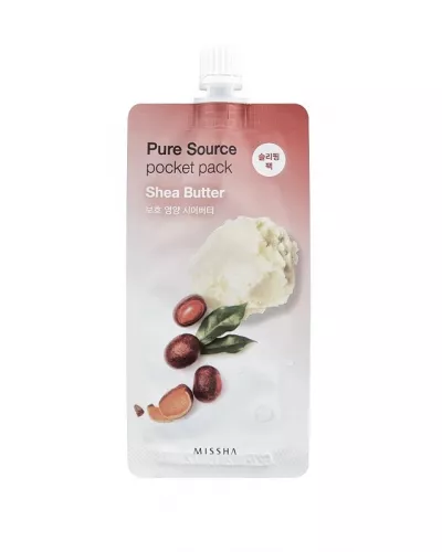 MISSHA MASCA DE NOAPTE HIDRATANTA CU UNT DE SHEA, POCKET PACK, 10 mL