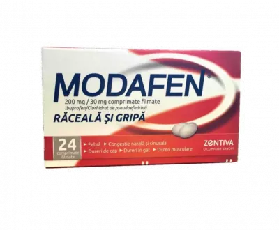 MODAFEN x 12 COMPR. FILM. 200mg/30mg SANOFI ROMANIA S R L