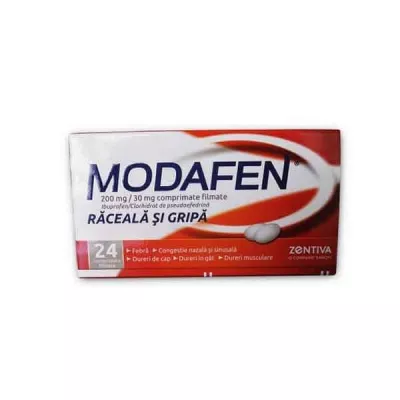 MODAFEN x 24 COMPR. FILM. 200mg/30mg SANOFI ROMANIA S R L
