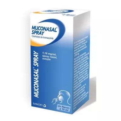 MUCONASAL SPRAY 1,18 mg/ml x 1 SPRAY NAZAL, SOL. 1,18mg/ml SANOFI ROMANIA S R L