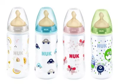 NUK BIBERON 300 ML + TETINA LATEX 0- 6LUNI