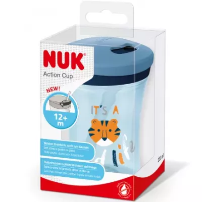 NUK CANA  ACTION ALBASTRA 230ML 12 LUNI+