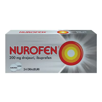 NUROFEN 200 mg x 24 DRAJ. 200mg RECKITT BENCKISER R
