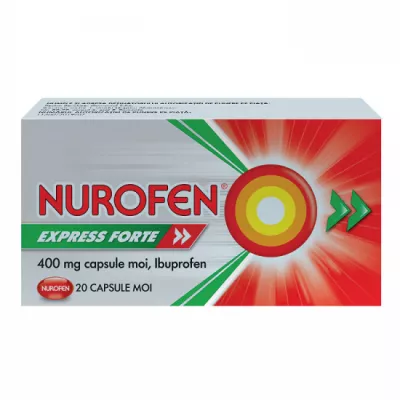 NUROFEN EXPRESS FORTE 400 mg x 20 CAPS. MOI 400mg RECKITT BENCKISER R