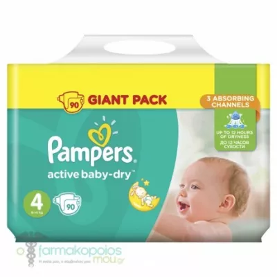 PAMPERS 4 ACTIVE BABY 7-14KG