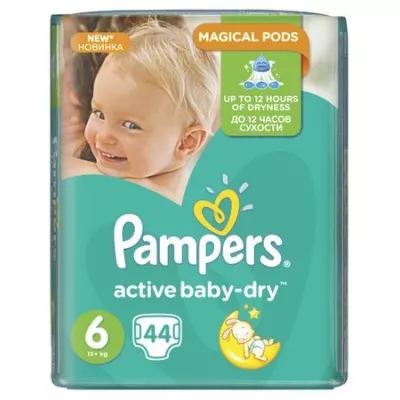 PAMPERS 6 ACTIVE BABY 15+ KG