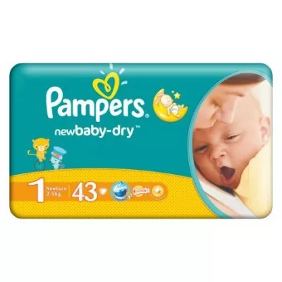 PAMPERS NR 1 ACTIVE BABY 2-5KG 43BUC