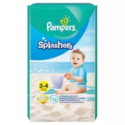 PAMPERS NR 3-4 SPLASH 12BUC