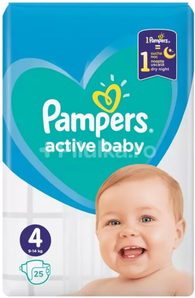 PAMPERS NR 4 ACTIVE BABY 25BUC