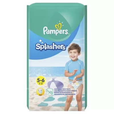 PAMPERS NR 5-6 SPLASH 10BUC