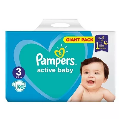 PAMPERS NR.3 ACTIVE BABY 6-10 KG 90 BUC