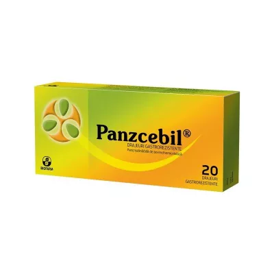 PANZCEBIL x 20 DRAJ. GASTROREZ. FARA CONCENTRATIE BIOFARM SA
