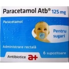 PARACETAMOL ATB 125 mg x 2 SUPOZ. 125mg ANTIBIOTICE S A