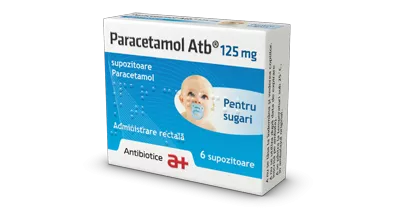 PARACETAMOL ATB 125 mg x 6 SUPOZ. 125mg ANTIBIOTICE S A