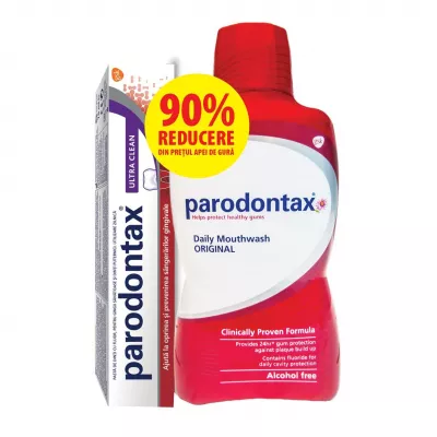 PARODONTAX ULTRA CLEAN 75 ML + APA GURA 500 ML