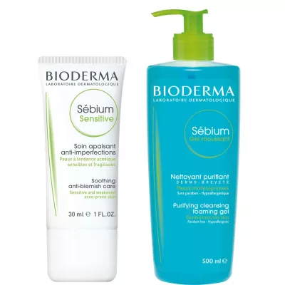 PROMO SEBIUM SENSITIVE+SEBIUM GEL SPUMANT X 200ML