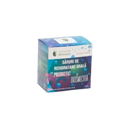 REMEDIA SARURI REHIDRATARE ORALA+PROBIOTIC+DIOSMICTITA 24 PLIC