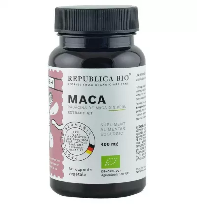 REPUBLICA BIO MACA ECOLOGICA EXTRACT 4:1, 60 CAPSULE