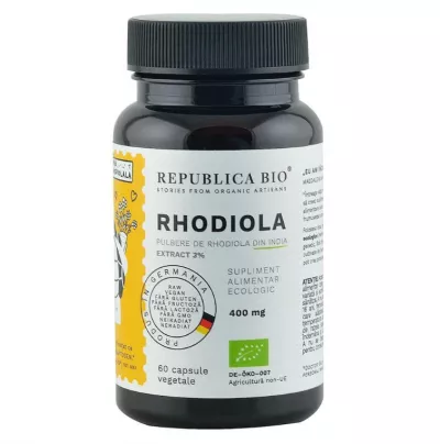 REPUBLICA BIO RHODIOLA ECOLOGICA EXTRACT 3%, 60 CAPSULE