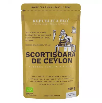 REPUBLICA BIO SCORTISOARA DE CEYLON-PULBERE ECOLOGICA PURA 100G