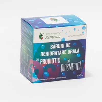 SARURI DE REHIDRATARE CU PROBIOTIC SI DIOSMECTITA X 24PLICURI