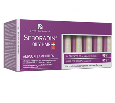 SEBORADIN OILY TRATAMENT PERIODIC PT CADEREA PARULUI 5.5ML X 14