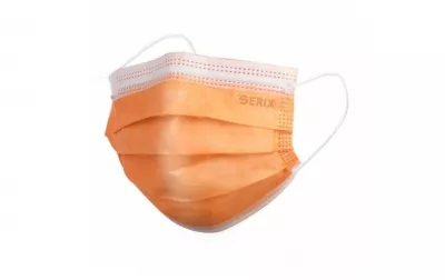 SERIX MASCA MEDICALA 3PLIURI TIP II R CULOARE PORTOCALIE 50BUC