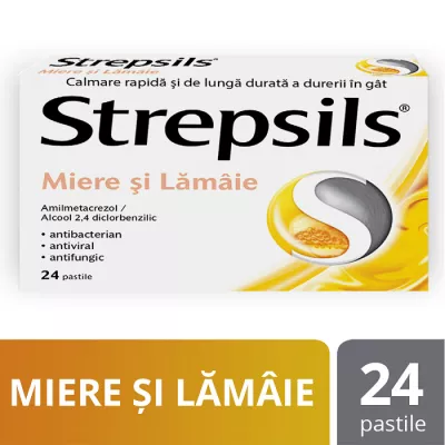 STREPSILS INTENSIV MIERE SI LAMAIE 8,75 mg x 24 PASTILE 8,75mg RECKITT BENCKISER R
