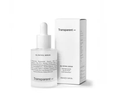 TRANSPARENT LAB SERUM MATIFIANT CU 10% NIACINAMIDA, OIL PETROL, 30 mL