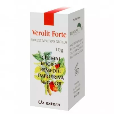 VEROLIT FORTE SOLUTIE CONTRA NEGILOR 10ML TRANSVITAL