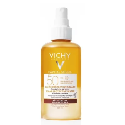 VICHY CAPITAL SOLEIL APA PROTECTIE SOLARA SPF 50 PT BRONZ SPORIT 200ML