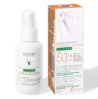 VICHY CAPITAL SOLEIL UV-CLEAR SPF 50+ FLUID ANTI-IMPERFECTIUNI 40ML