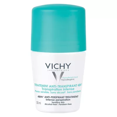 VICHY DEO ROLL ON ANTIPERSPIRANT SENSITIVE 48H CU PARFUM 50ML